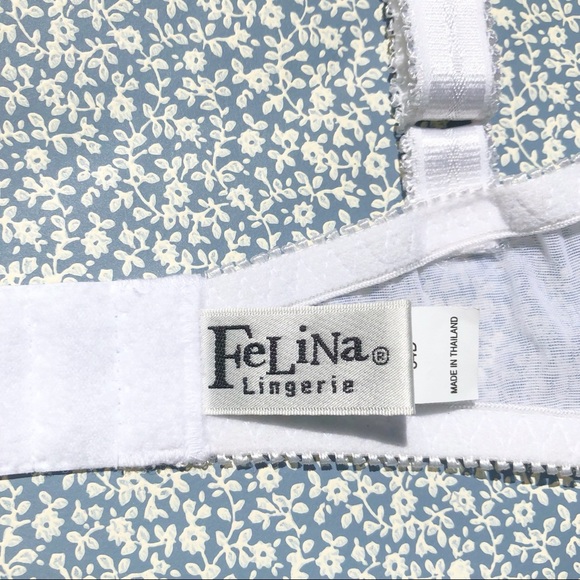 Felina Lingerie White Demi Lace Bra Style 5170 Size 34D - Picture 15 of 16